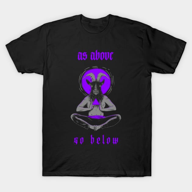 Esoteric design "as above so below" T-Shirt by World upside down